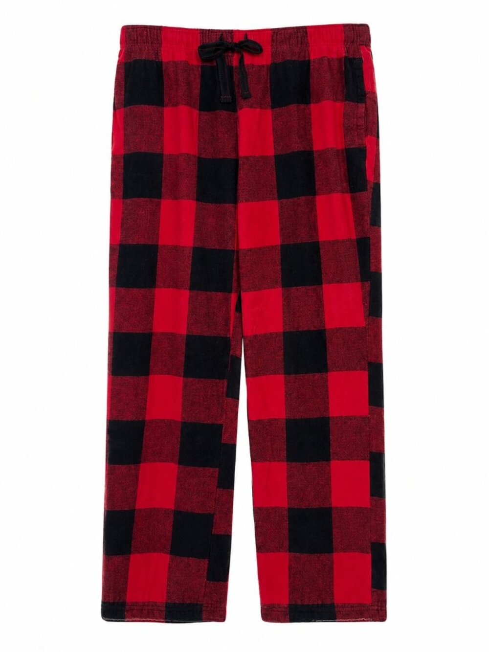 Old Navy Unisex Large Red Black Buffalo Plaid Flannel Pajama Pants 100% Cotton